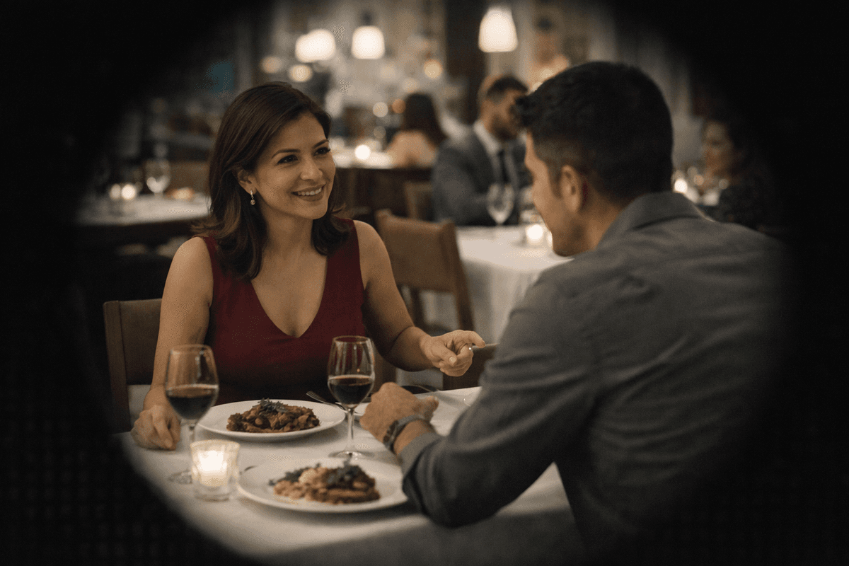 The candid shot from the corner booth at Berkeley’s hidden gem, Chez Panisse, timestamped 9:42 p.m., shows Dr. Sofia Rivera leaning in close across the candlelit table, her fingers lightly brushing the stem of her wine glass while Juan Morales mirrors the gesture with his own, their hands almost—but not quite—touching. She’s laughing at something he’s whispered, head tilted back just enough to expose the soft line of her neck, while the young Argentinian’s dark eyes hold hers with an intensity that goes well beyond professional admiration. With Theodore conveniently out of town on one of his “grant retreats,” the two of them lingered over dessert for nearly an hour, sharing a single spoon for the chocolate soufflé in a way that suggests the good doctor isn’t just mentoring her athletic live-in assistant—she’s giving him a very private lesson in indulgence.